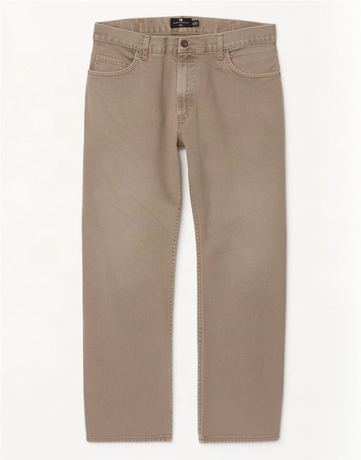 Marks & Spencer Herre Blue Harbor Straight Jeans W36 L29 Grå Bomuld