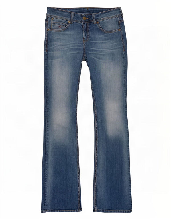 Tommy Hilfiger Dame Bootcut Jeans W32 L33 Blå