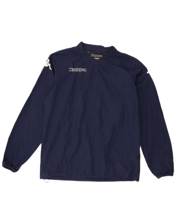 Kappa Herre grafisk grafisk top langærmet medium marineblå polyester