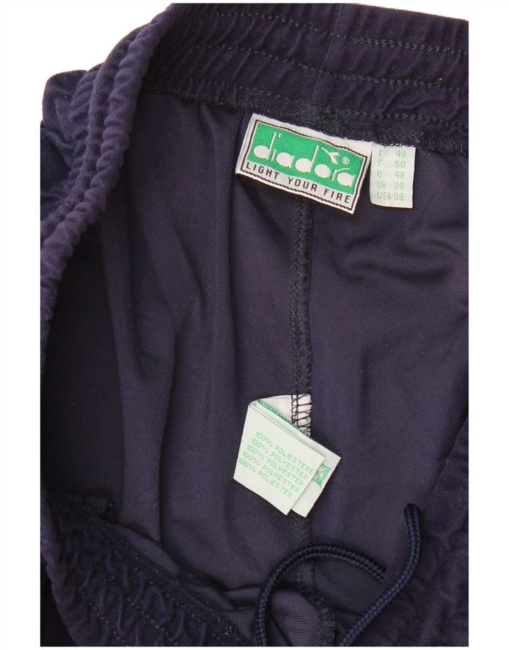 DIADORA Træningsdragt bukser til mænd UK 38 Medium Navy Blue Polyester