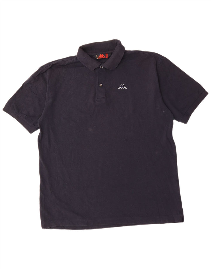 KAPPA herre poloshirt XL marineblå bomuld