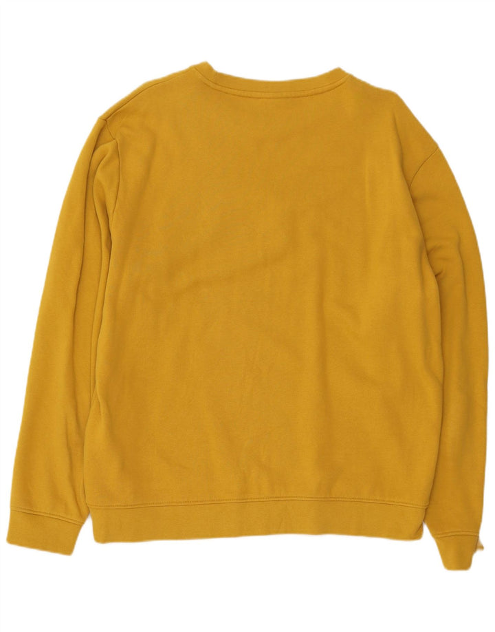 BEAR Mens Graphic Sweatshirt Jumper XL Yellow Cotton