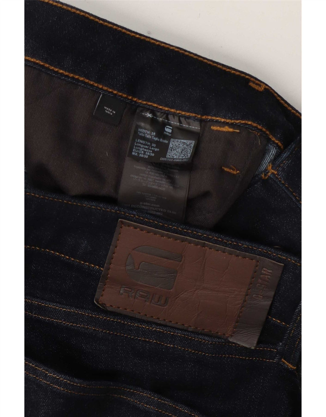 G-Star Slim Jeans til mænd W35 L30 Marineblå bomuld