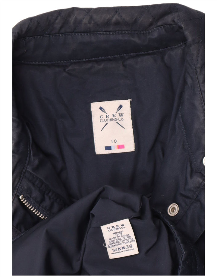 Besætningstøj Dame Regular Fit Quiltet Jakke UK 10 Small Navy Blue