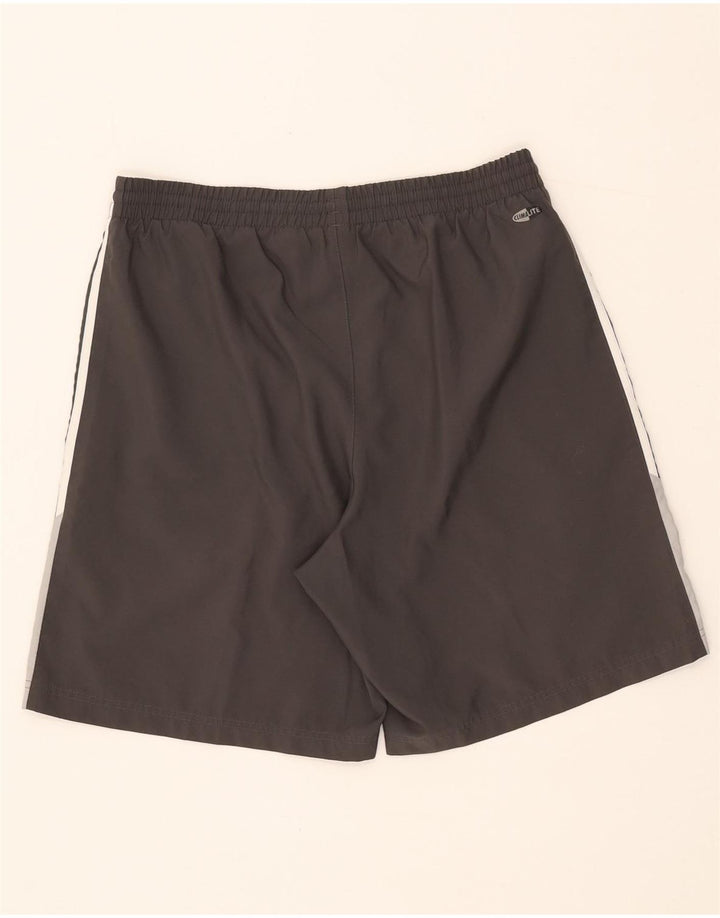 Adidas Herre Climalite Sportshorts Large Grå Colourblock Polyester