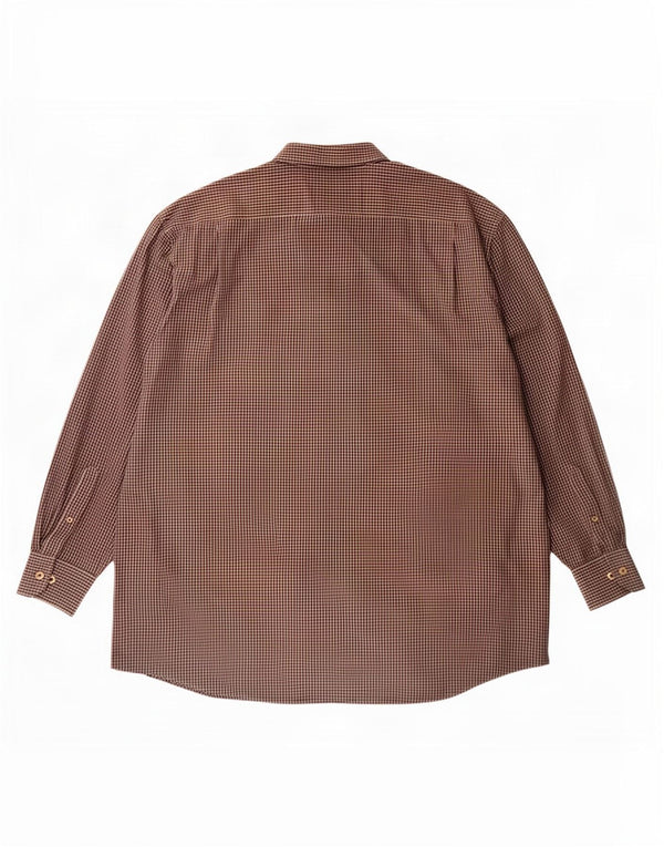 Izod herreskjorte 3XL brun Gingham bomuld