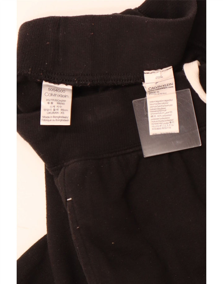 CALVIN KLEIN Grafisk træningsdragt bukser til kvinder Joggers UK 6 XS Sort