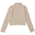 Zara Dame Crop Top Langærmet UK 12 Medium White