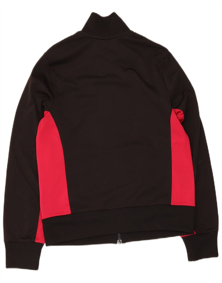 Puma træningsdragt topjakke til kvinder UK 14 Large Black Colourblock Polyester