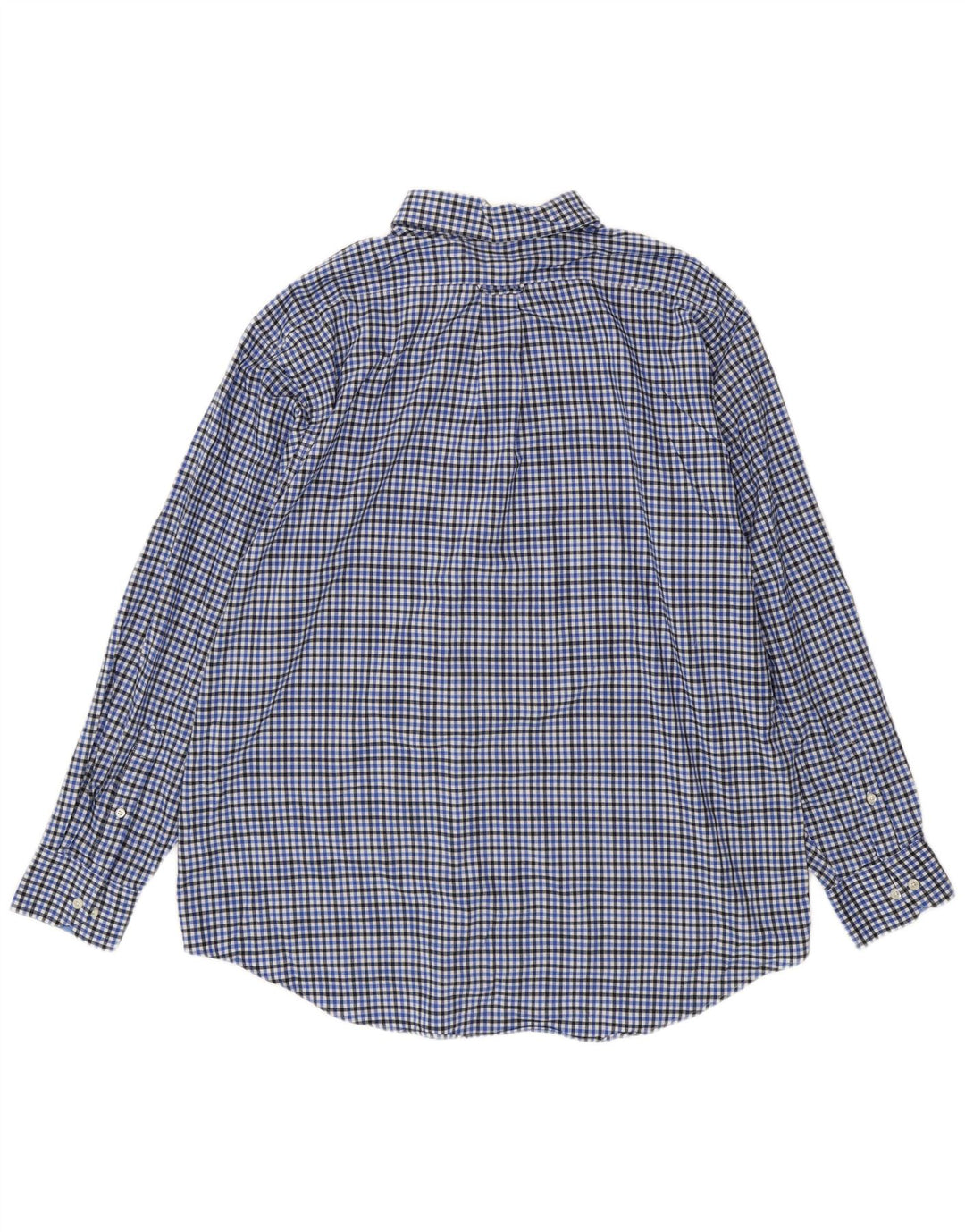 Izod Herreskjorte str. 17 17 1/2 XL Blå ternet bomuld