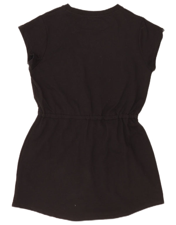 Fila Dame T-Shirt Kjole UK 18 XL Sort Bomuld