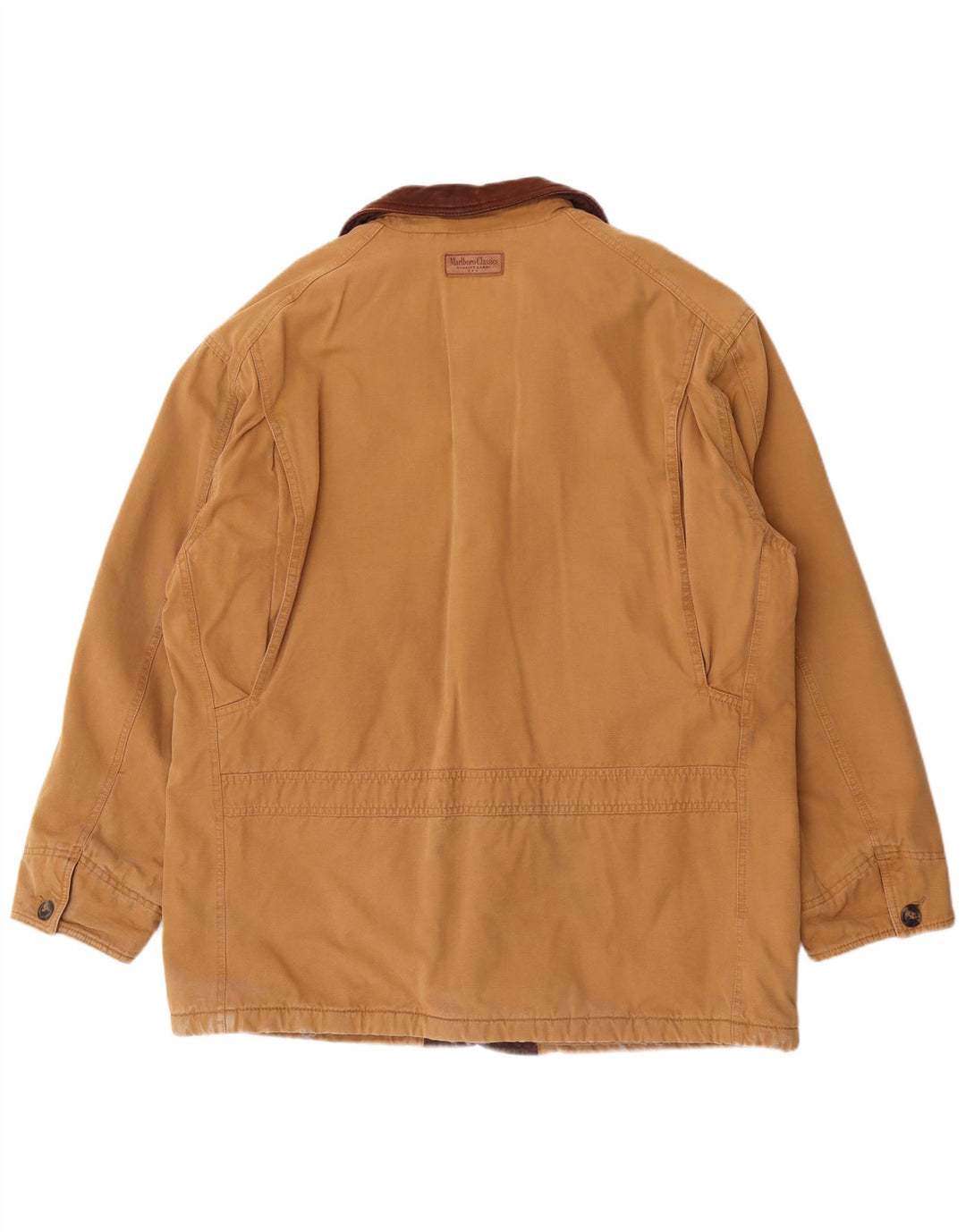 Marlboro Classics Herre Windbreaker Jacket UK 42 XL Brun Bomuld