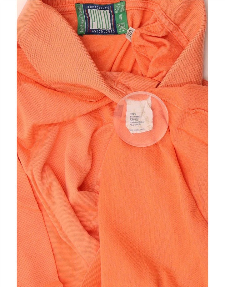 Sergio Tacchini herre poloshirt XL orange bomuld