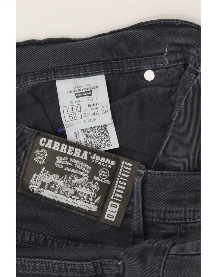 Carrera Mens 717 Slim Jeans W36 L30 Grå Bomuld