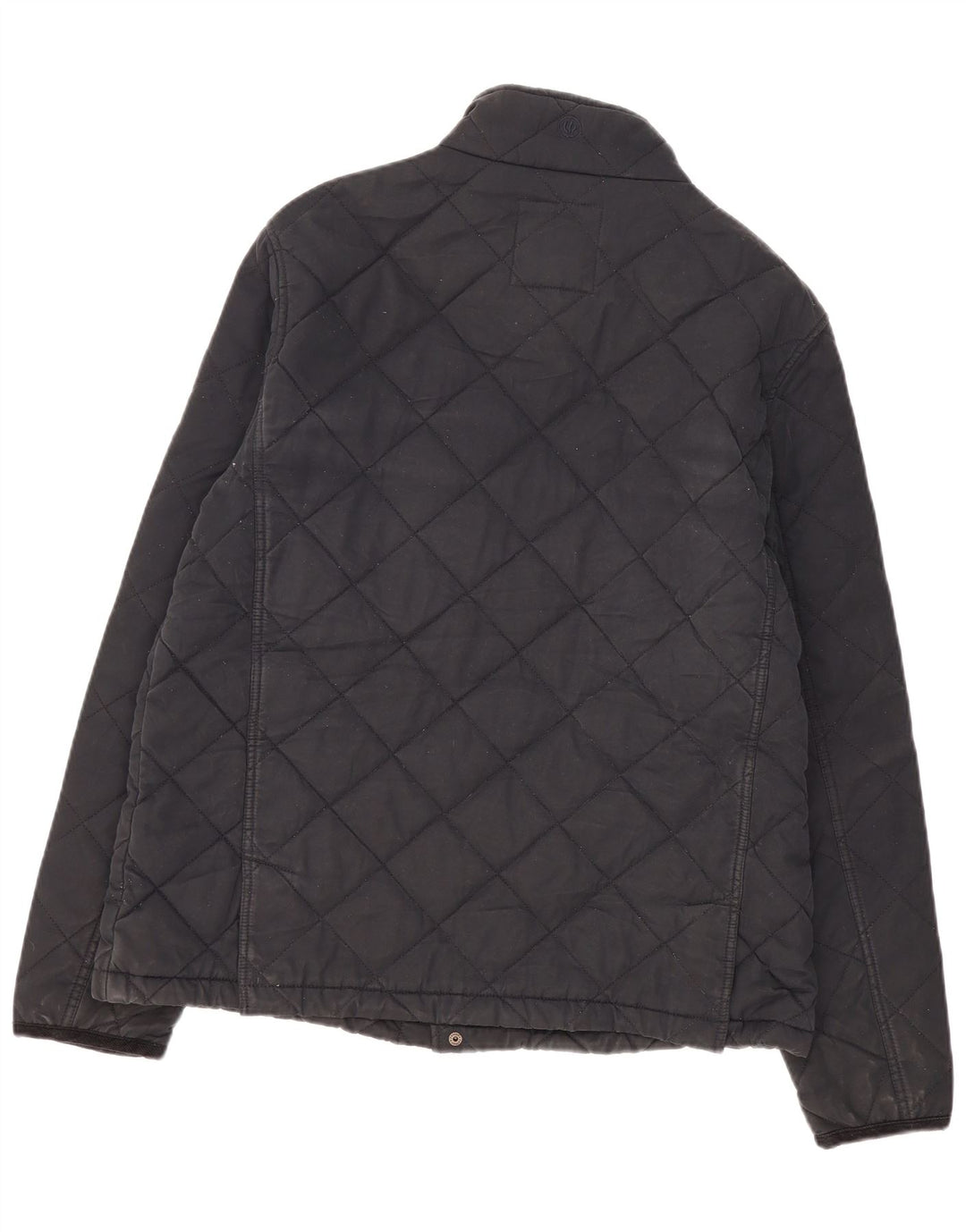 Fat Face Herre Quiltet Jakke UK 42 XL Navy Blue Bomuld