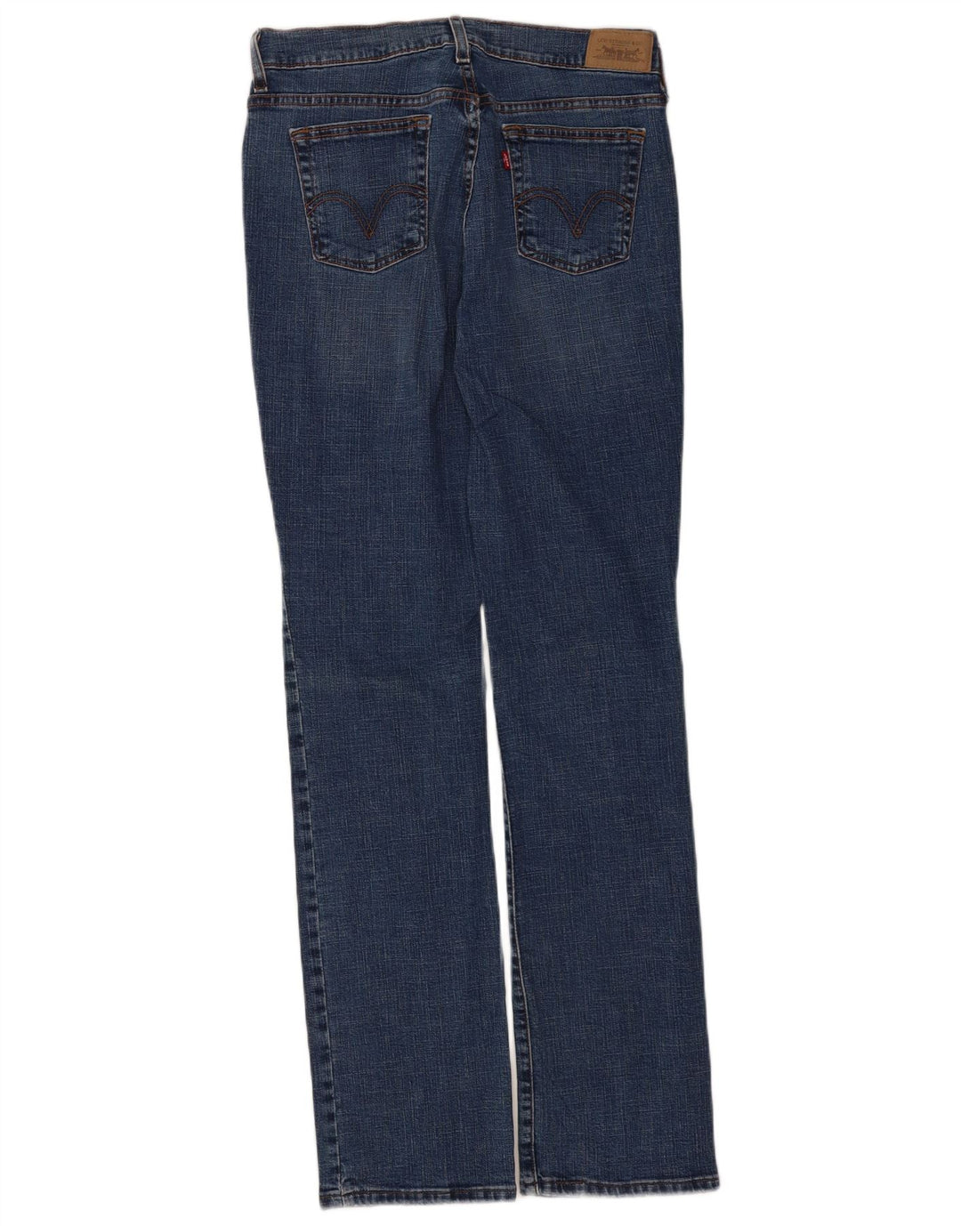 Levi's Dame 505 lige jeans US 6 Medium W30 L34 Marineblå Bomuld