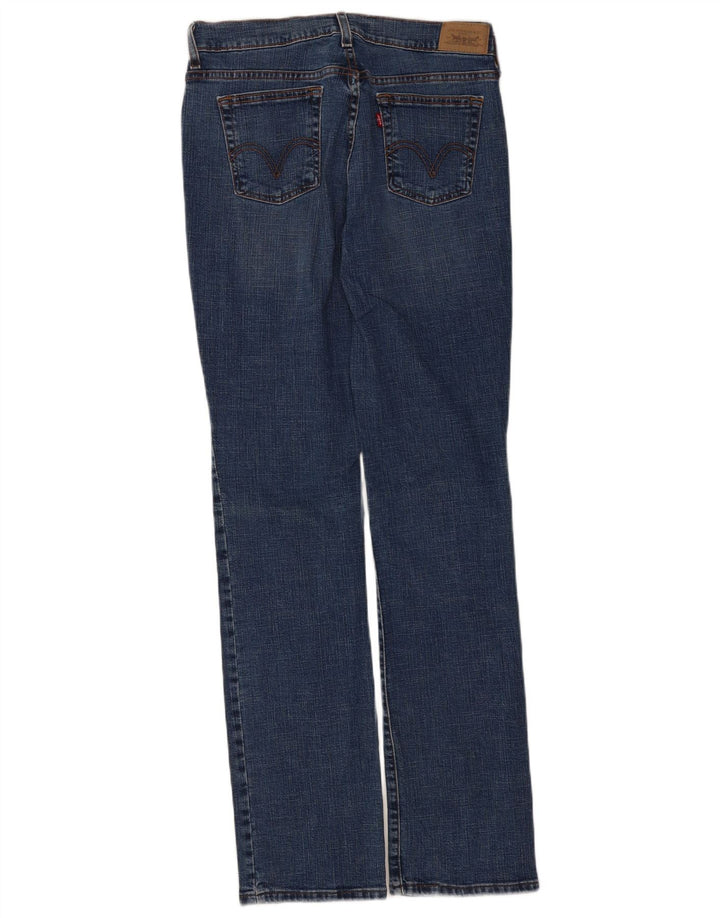 Levi's Dame 505 lige jeans US 6 Medium W30 L34 Marineblå Bomuld