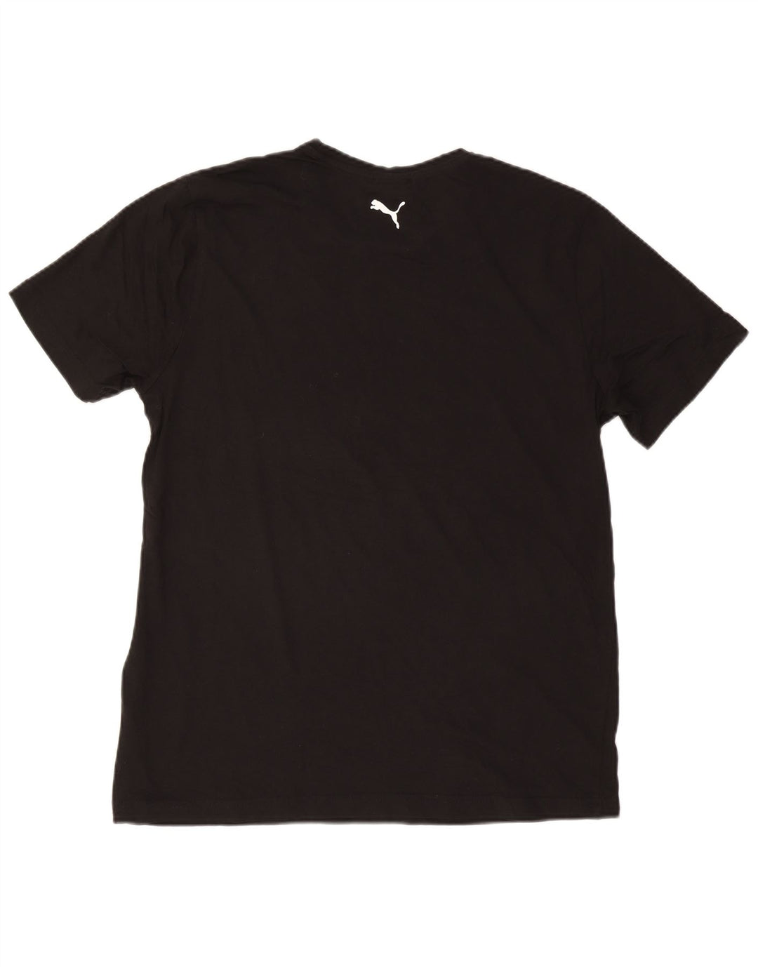 Puma Herre Grafisk T-Shirt Top Stor Sort Bomuld