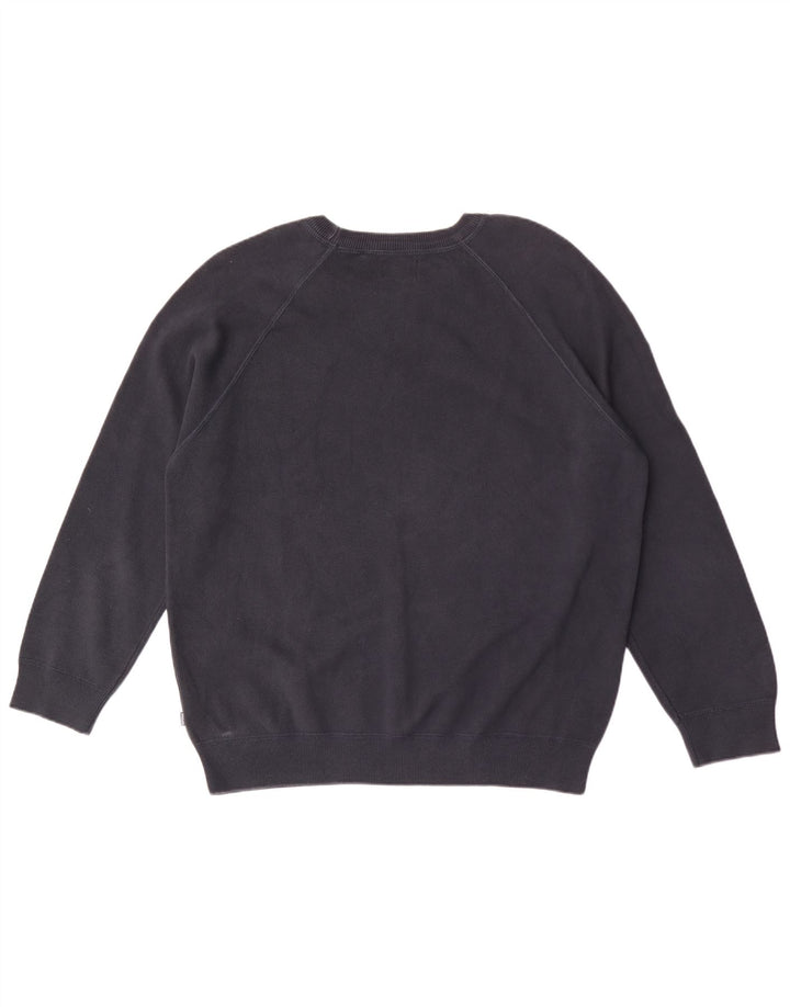 Superdry Sweatshirt Jumper til mænd 2XL marineblå bomuld