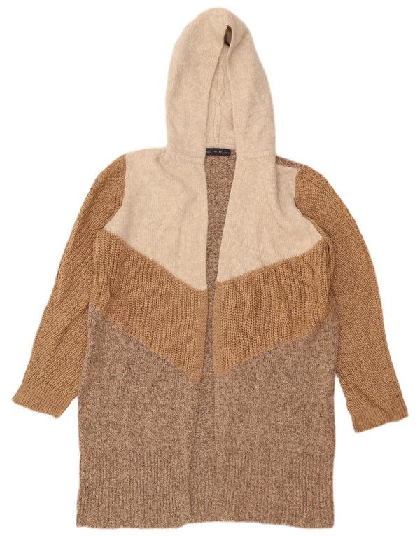 Marks & Spencer Dame Longline Cardigan Sweater UK 14 Medium Beige