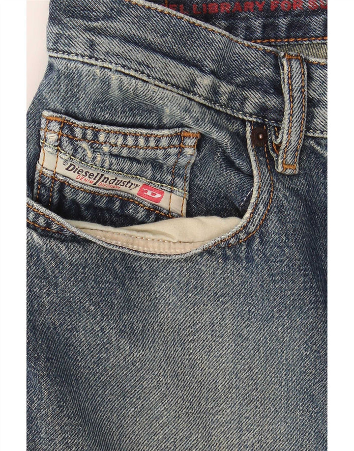Diesel Straight Jeans til mænd W32 L30 Blå Bomuld