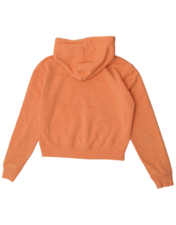 Juicy Couture Dame Grafisk Oversized Hoodie Jumper UK 10 Small Orange
