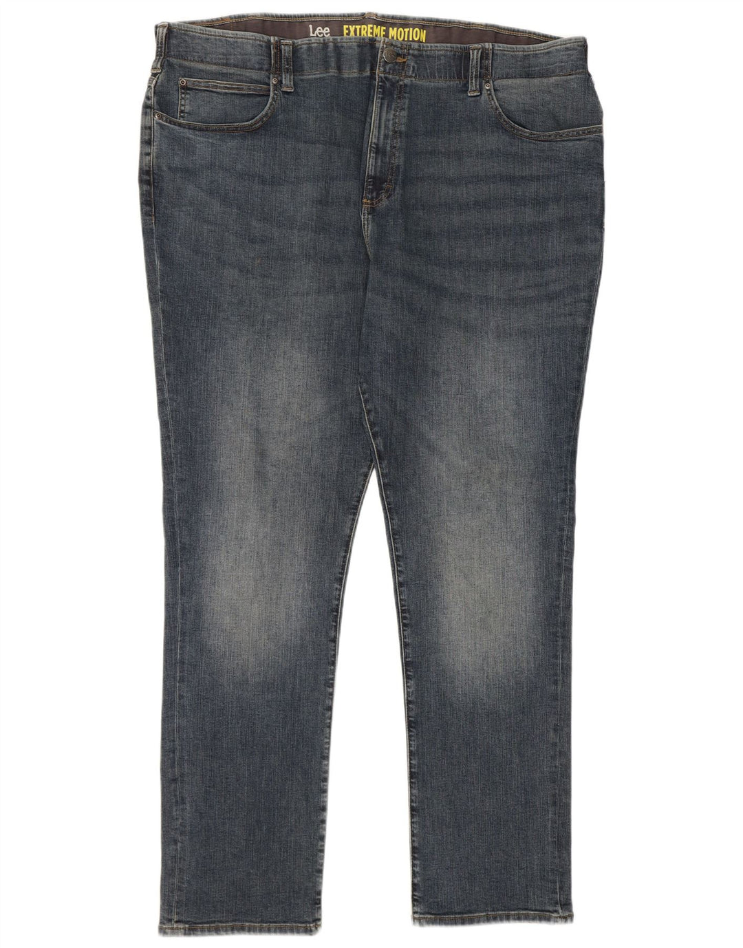 Lee Mens Extreme Motion Straight Jeans W46 L34 Blå Bomuld