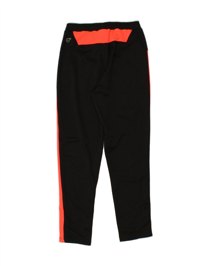 PUMA Boys Tracksuit Trousers 13-14 Years Black Colourblock Polyester Vintage Puma and Second-Hand Puma from Messina Hembry 
