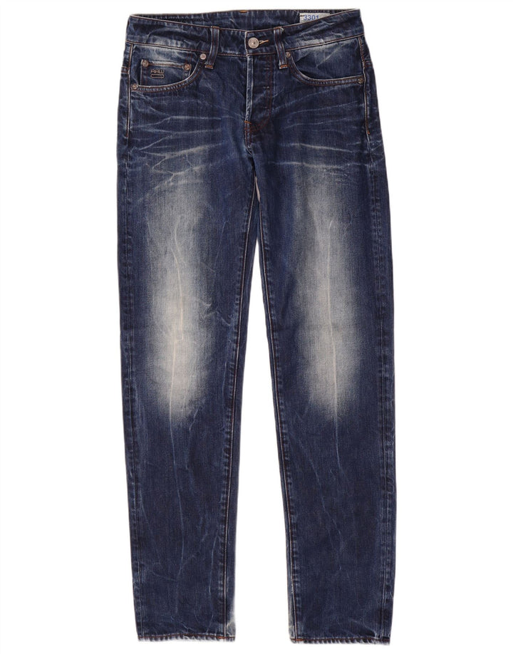 G-Star Herre 3301 Slim Jeans W28 L32 Blå Bomuld