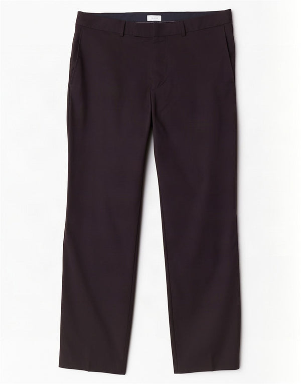 Hugo Boss Mens Straight Suit Trousers IT 52 XL W36 L32 Black Wool