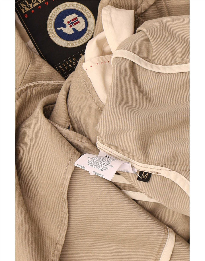Napapijri Herre Geographic 2-knaps blazerjakke UK 38 Medium Beige Bomuld