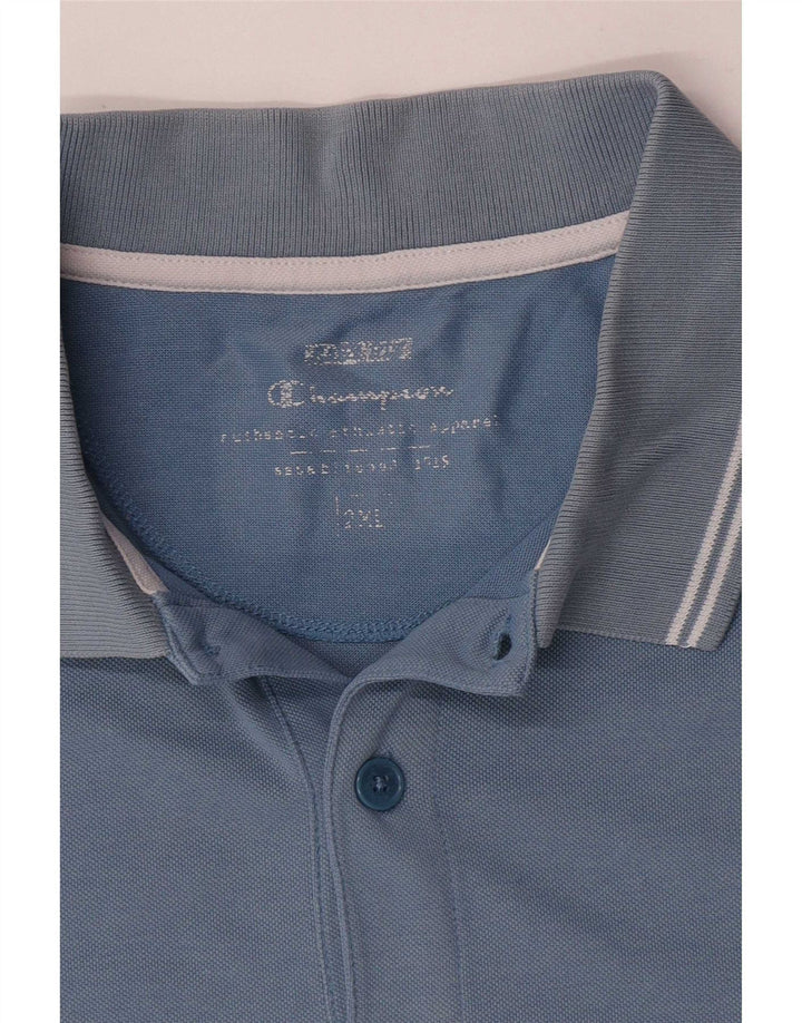 Champion Herre Polo Shirt 2XL Blå