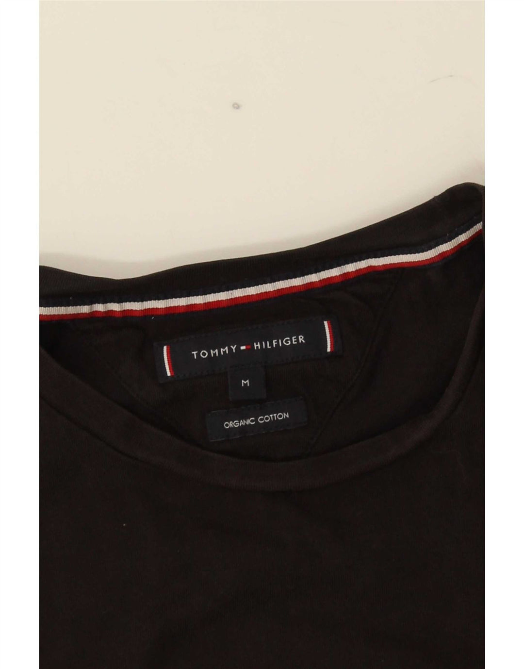 Tommy Hilfiger Herre grafisk T-shirt Top Medium Sort Bomuld