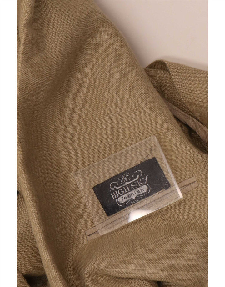 High Sky Herre Double Breasted Blazer Jacket UK 38 Medium Beige