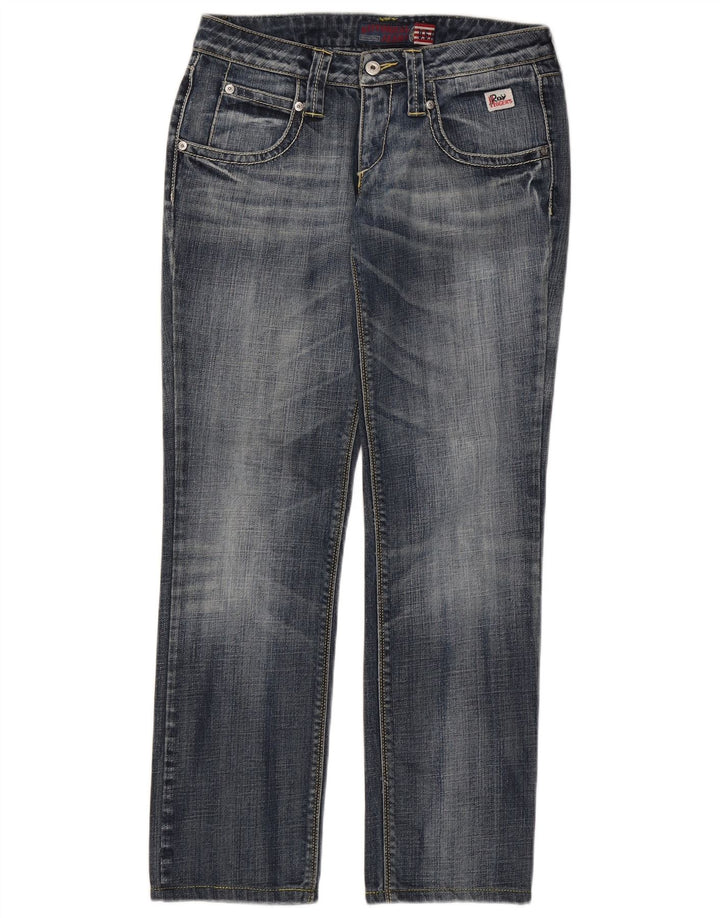Roy Rogers Dame Seven Bell Straight Jeans IT 42 Medium W28 L29 Blå
