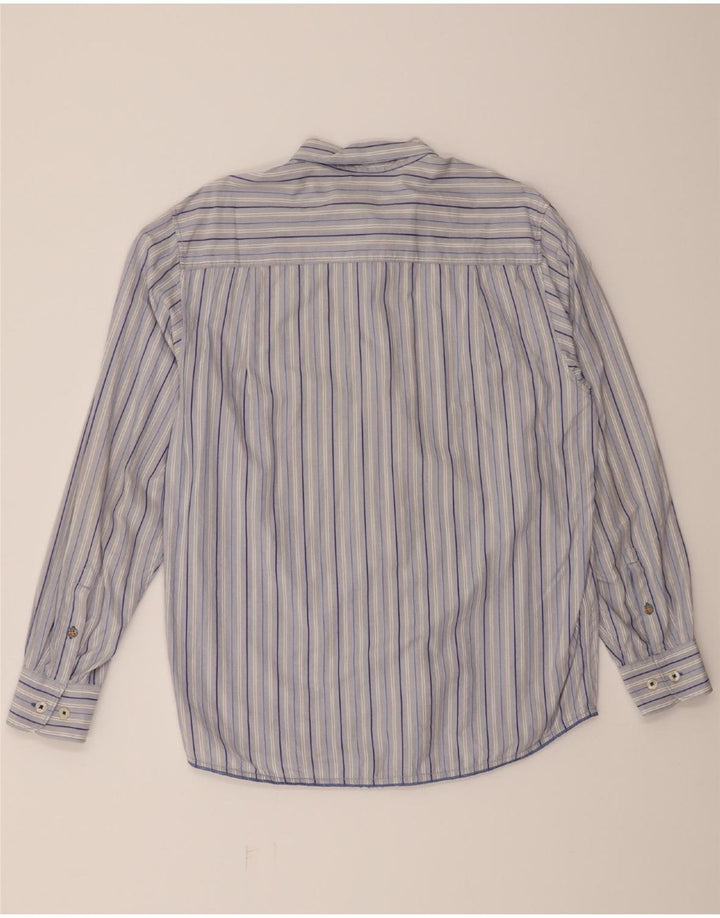 TOMMY BAHAMA Mens Shirt Medium Blue Striped Cotton Vintage Tommy Bahama and Second-Hand Tommy Bahama from Messina Hembry 