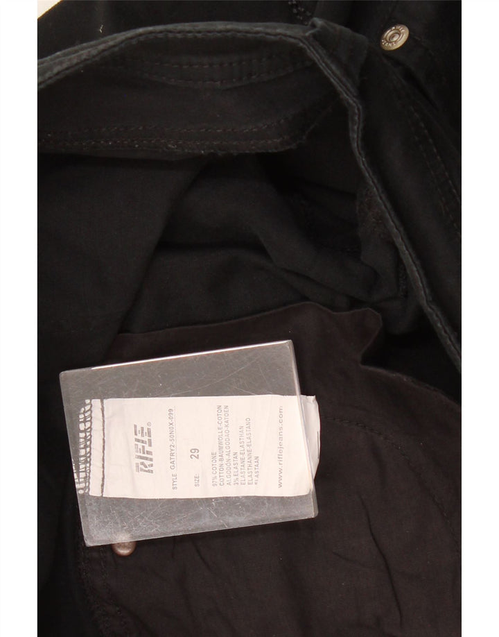 RIFLE Bermuda Shorts til kvinder W29 Medium Sort Bomuld