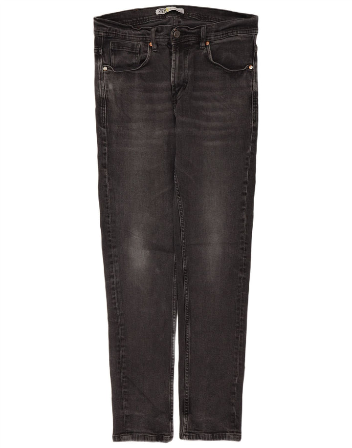 Zara Slim Jeans til mænd W32 L30 Sort