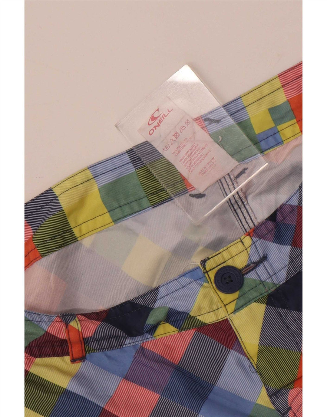 O'Neill Badeshorts til mænd Medium flerfarvet ternet polyester