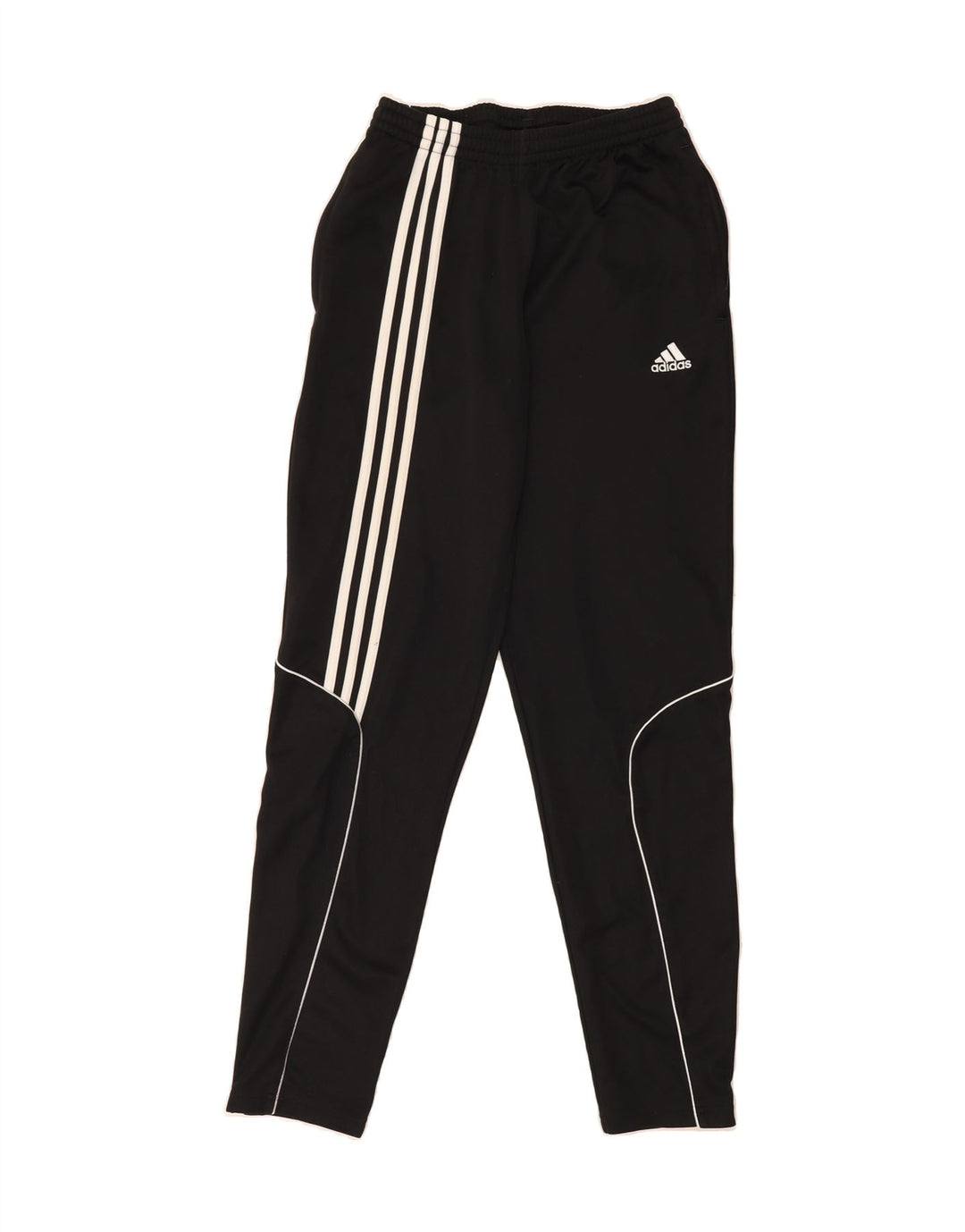 ADIDAS Boys Climalite Tracksuit Trousers 15-16 Years  Black Polyester Vintage Adidas and Second-Hand Adidas from Messina Hembry 