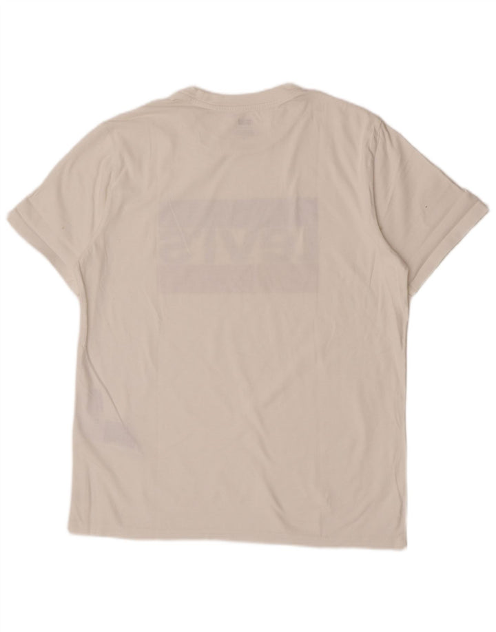 Levi's Herre grafisk T-shirt top mellem hvid bomuld