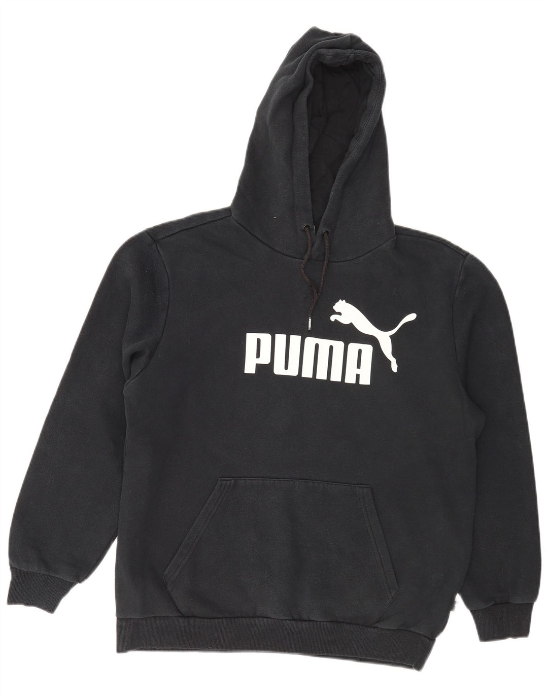 Puma Grafisk hættetrøje til mænd mellem sort bomuld