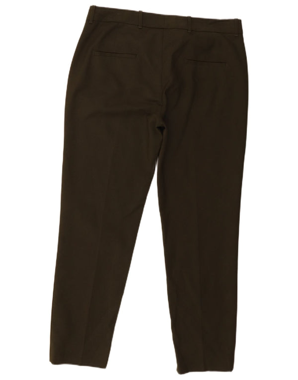 Zara koniske chinobukser til kvinder store W30 L28 Khaki Bomuld