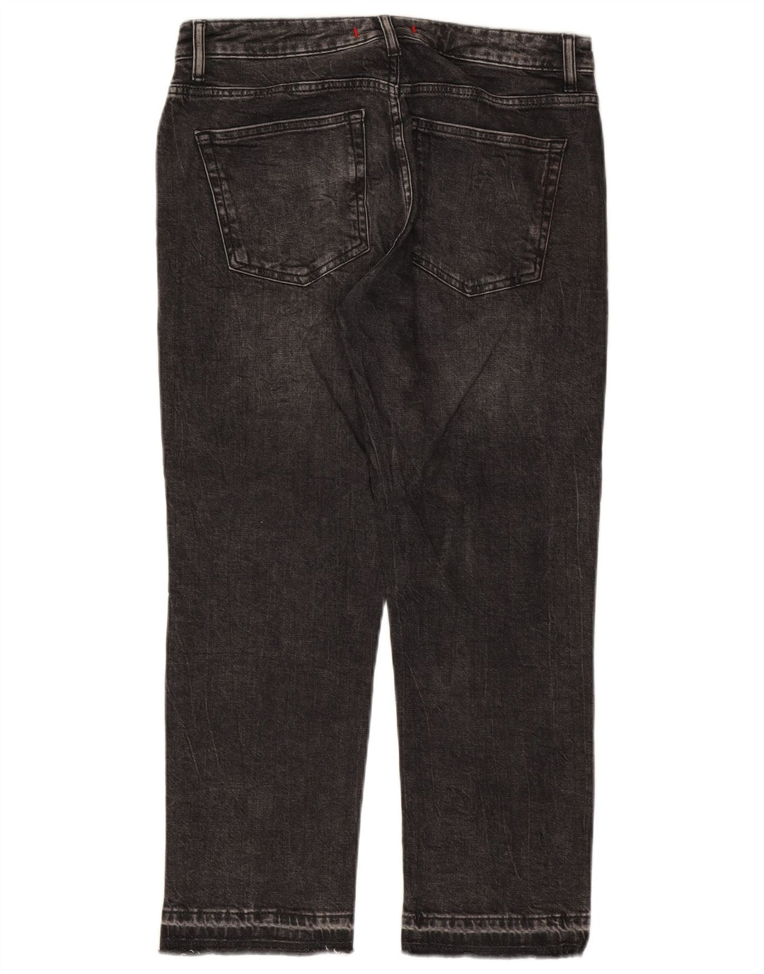 ZARA Straight Jeans til kvinder EU 38 Small W28 L26 Sort
