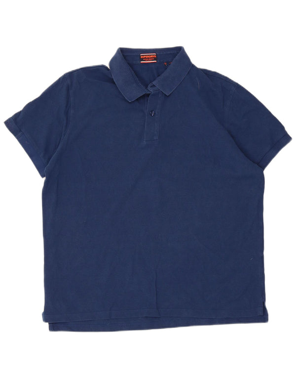 Superdry herre poloshirt XL marineblå