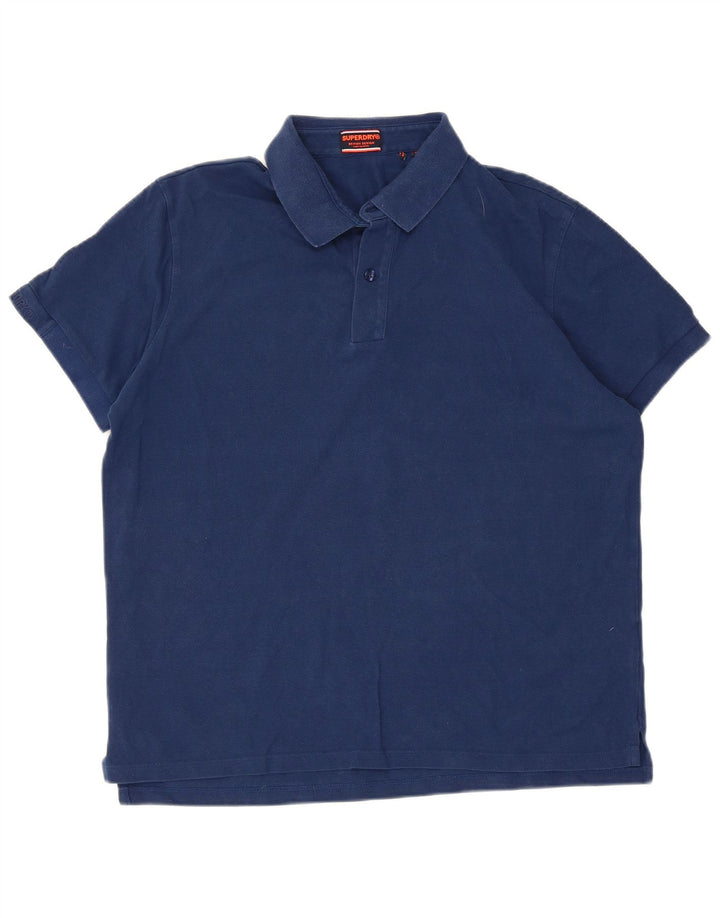 Superdry herre poloshirt XL marineblå