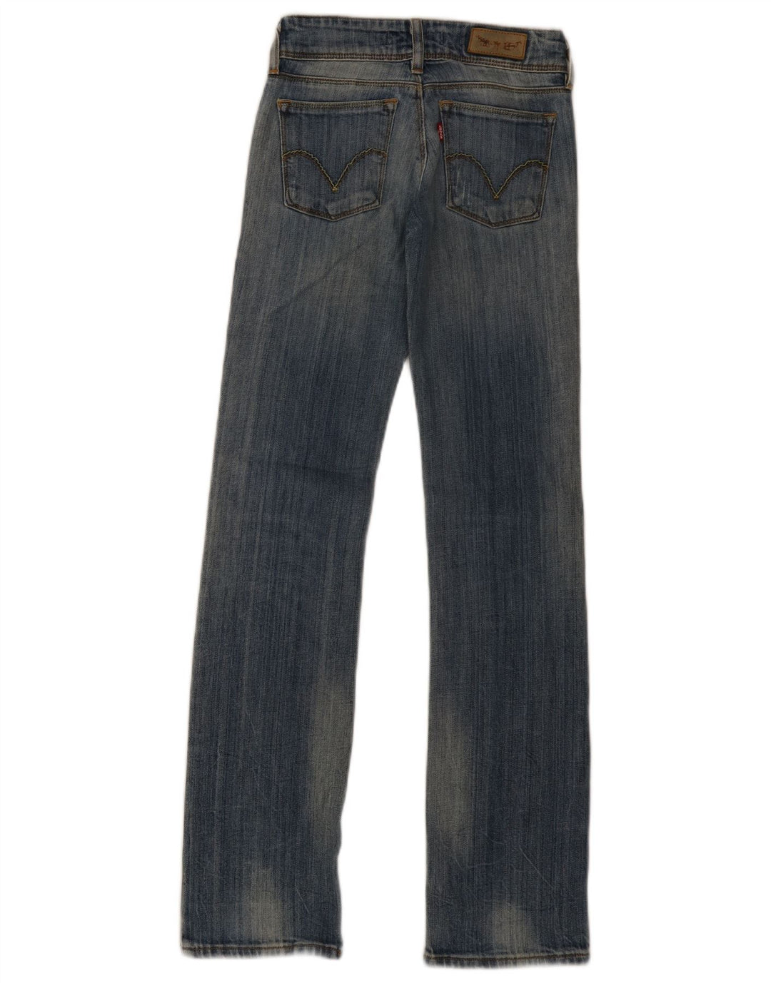 Levi's Dame 570 Straight Jeans W26 L33 Blå Bomuld