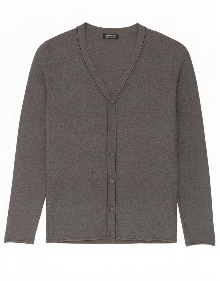 Zara Herre Cardigan Sweater XL Grå
