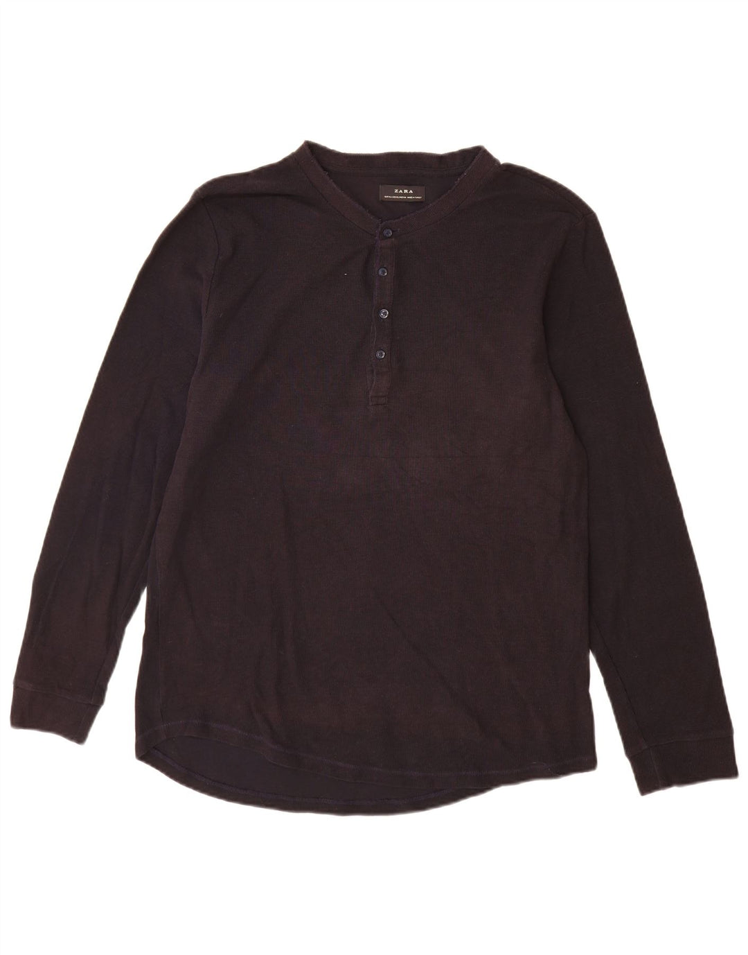 Zara Herre Top Langærmet XL Marineblå