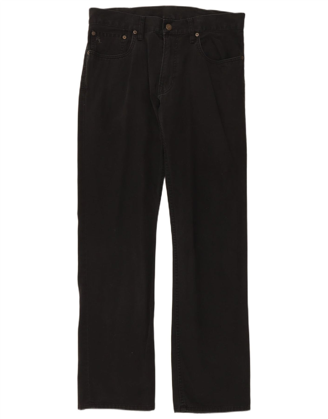 POLO RALPH LAUREN Straight jeans til mænd W32 L32 Sort bomuld